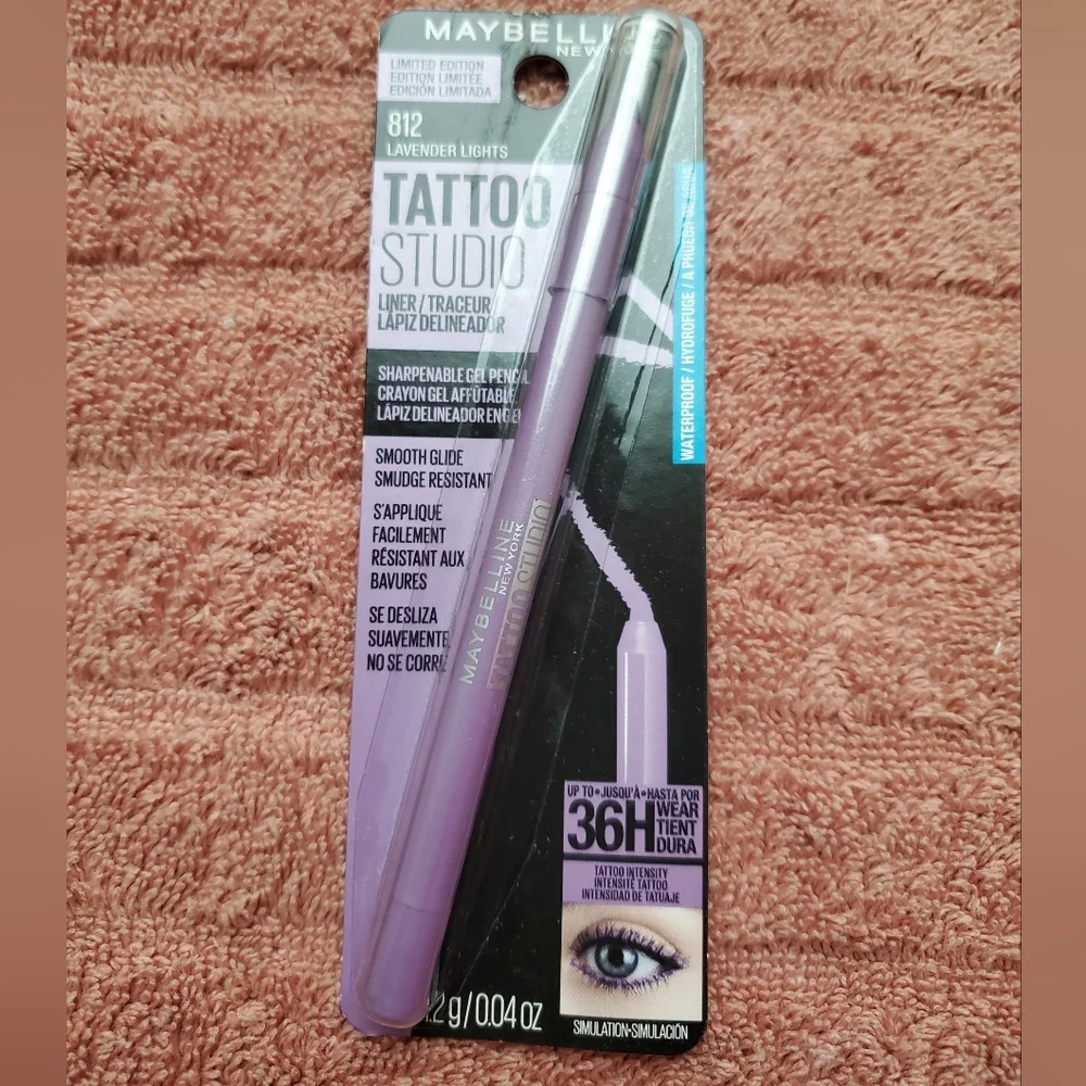 NIB Maybelline Tattoo Studio Eye Liner 812 Lavender Lights